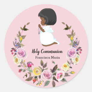 Sticker Rond Couronne de la Sainte Communion * choisir la coule