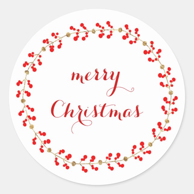 Sticker Rond Couronne or et rouge (Devant)