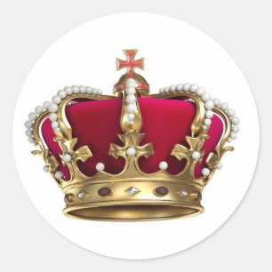 Sticker Rond Couronne pourcentage
