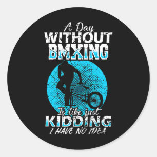 Sticker Rond Course de BMX Freestyle Vélo Amour Vélo tout terra