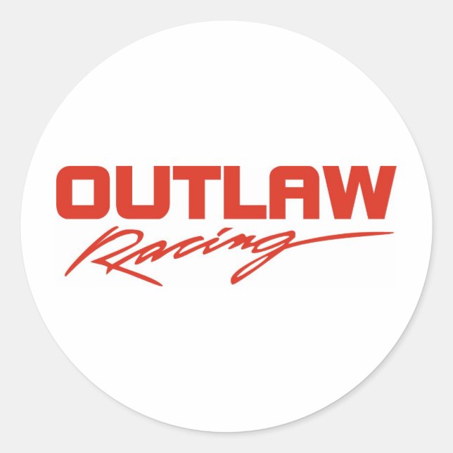 Sticker Rond Course hors-la-loi (Devant)