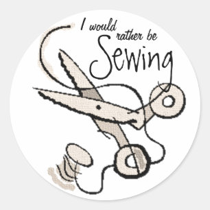Sticker Rond Couture