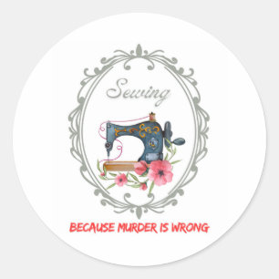 Sticker Rond Couture victorienne vintage
