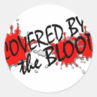 Sticker Rond Couvert par le sang
