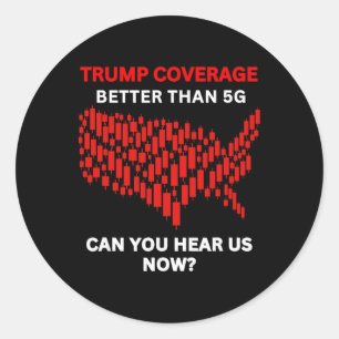 Sticker Rond Couverture anti-trump meilleure que la carte améri