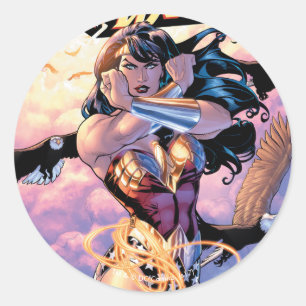 Sticker Rond Couverture comique de Wonder Woman #1