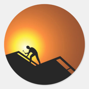 Sticker Rond Couvrir