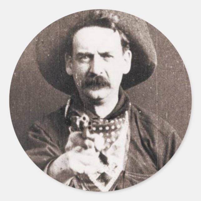 Sticker Rond Cowboy (Devant)