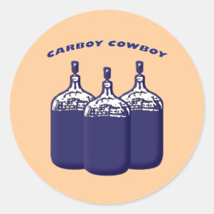 Sticker Rond Cowboy de tourie