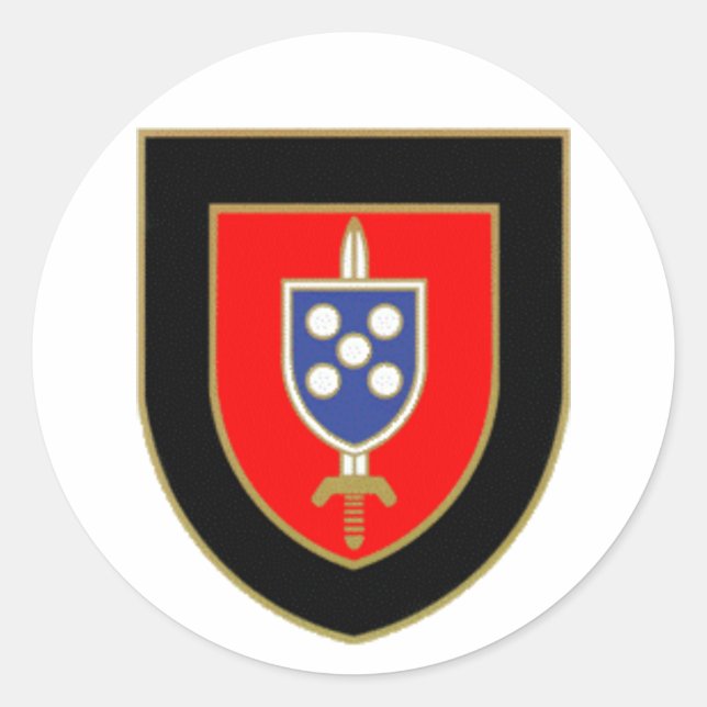 Sticker Rond Crachat Commandes le Portugal (Devant)