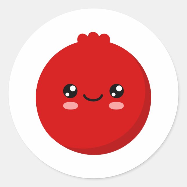 Sticker Rond Cranberry (Devant)