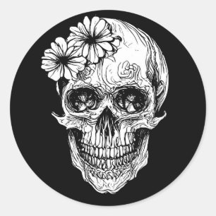 Sticker Rond crâne