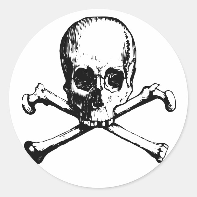 Sticker Rond crâne (Devant)
