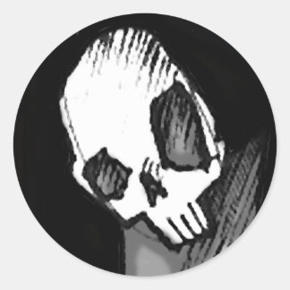 Sticker Rond Crâne 14