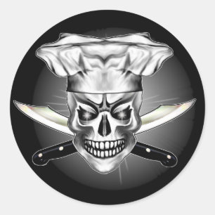 Sticker Rond Crâne 3,1 de chef