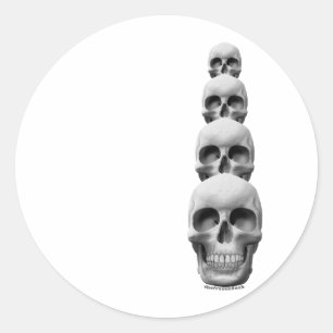 Sticker Rond Crânes - verticale