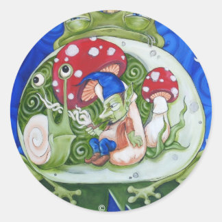Sticker Rond crapaud