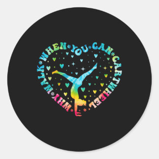 Sticker Rond Cravate Carrosserie Carrosserie Gymnastique Pom-po