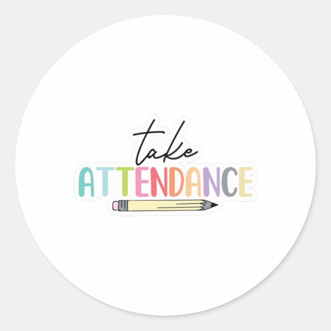 Sticker Rond Crayon de participation (Devant)