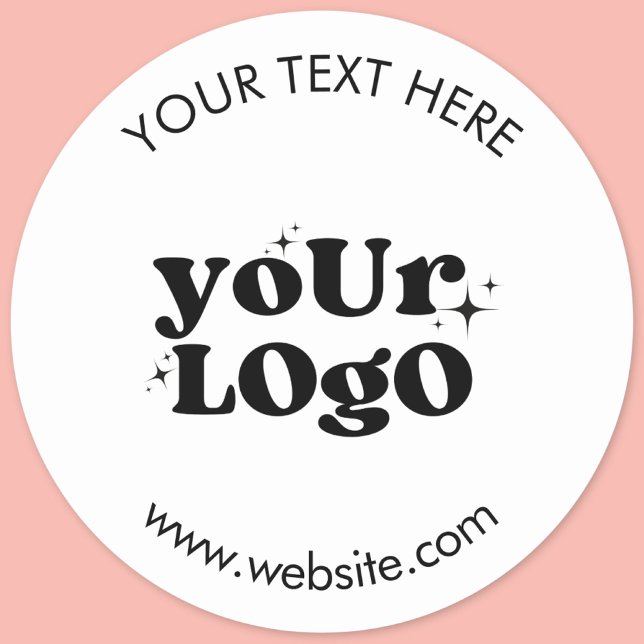 Sticker Rond Create Your Own Custom Logo (Créateur téléchargé)