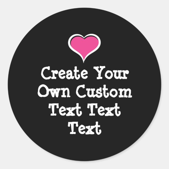 Sticker Rond Create your own custom text (Devant)