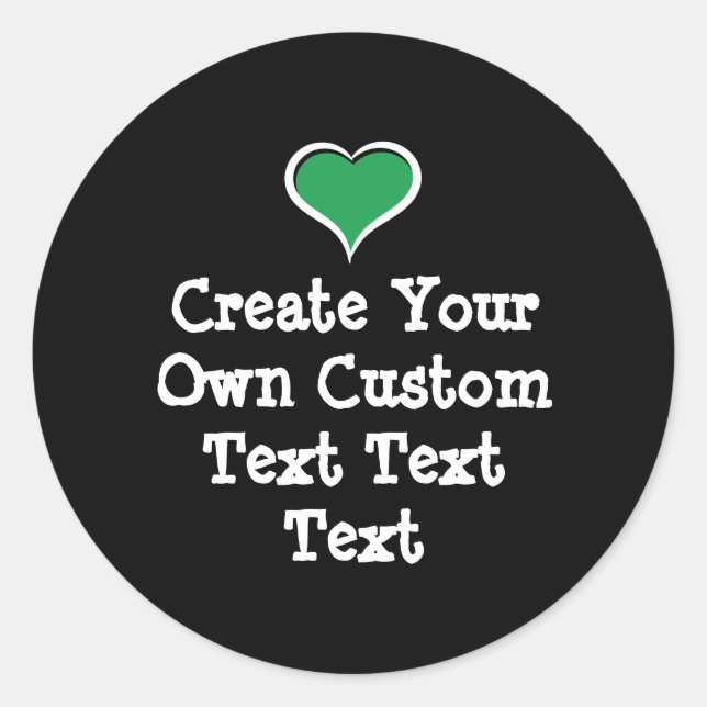 Sticker Rond Create your own custom text (Devant)