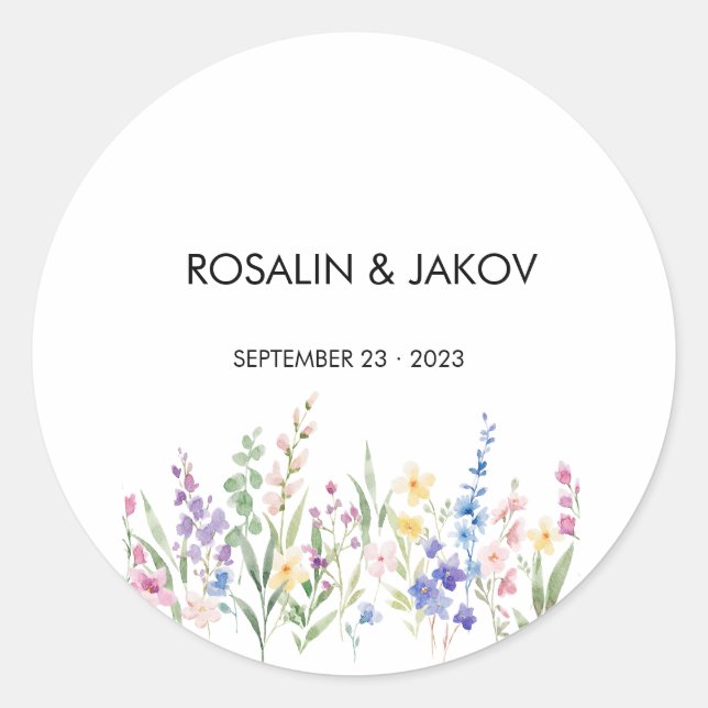 Sticker Rond Create Your Own wedding  (Devant)