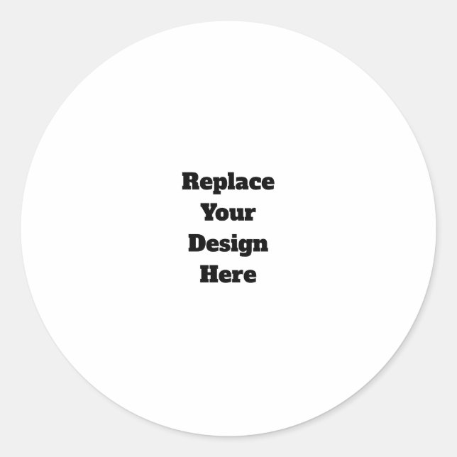 Sticker Rond Create Your Own white  (Devant)