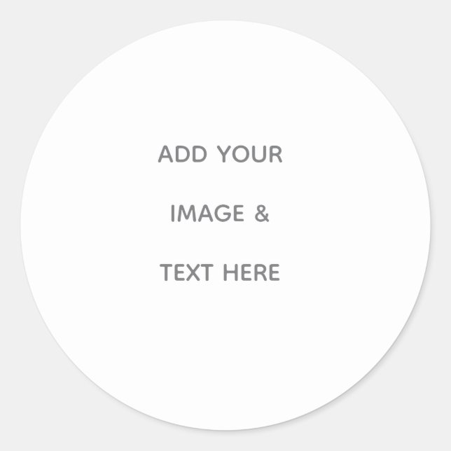 Sticker Rond Create Your Own white  (Devant)