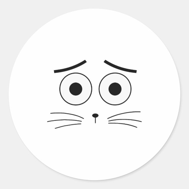 Sticker Rond Creepy Carrots Halloween Costume Funny Boo Jee Boo (Devant)