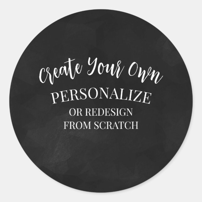 Sticker Rond Créer une personnalisation (Devant)