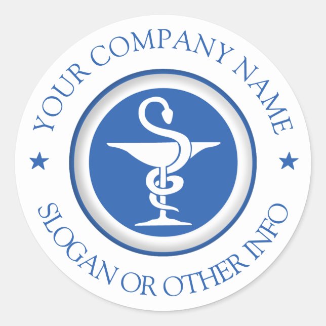 Sticker Rond Créer votre logo d'entreprise (Devant)