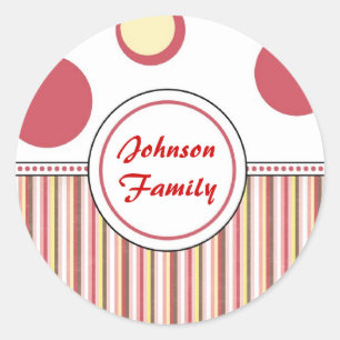 STICKER ROND CRÉER VOTRE PROPRE NOM / INITIALES