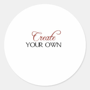 Sticker Rond Créez le modèle