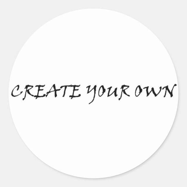 Sticker Rond Créez votre propre (Devant)