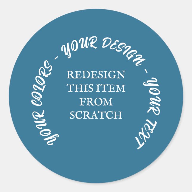 Sticker Rond Créez votre propre (Devant)