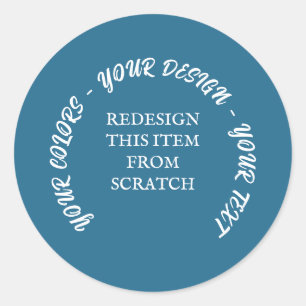 Sticker Rond Créez Votre Propre