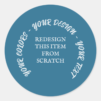 Sticker Rond Créez Votre Propre