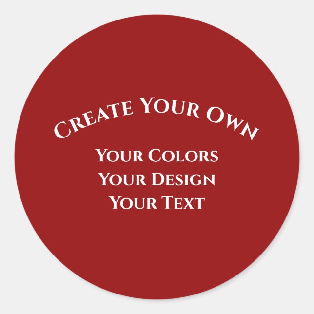 Sticker Rond Créez votre propre (Devant)