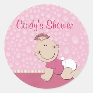 Sticker Rond Créez votre propre baby shower