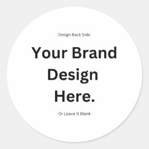 Sticker Rond Créez Votre Propre Design et Imprimez