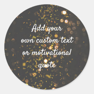 Sticker Rond Créez votre propre devis personnalisé - Étincelles