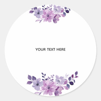 Sticker Rond Créez Votre Propre Floral