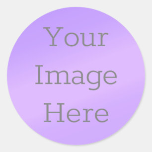 Sticker Rond Créez Votre Propre Huile Métallurgique Lilac Purpl