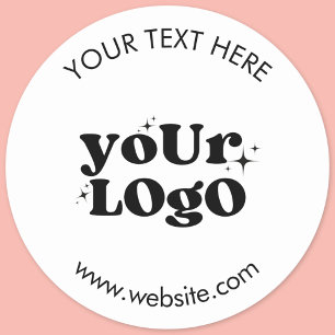Sticker Rond Créez votre propre logo personnalisé