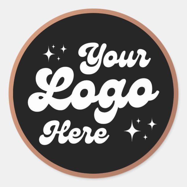 Sticker Rond Créez votre propre logo professionnel personnalisé (Devant)