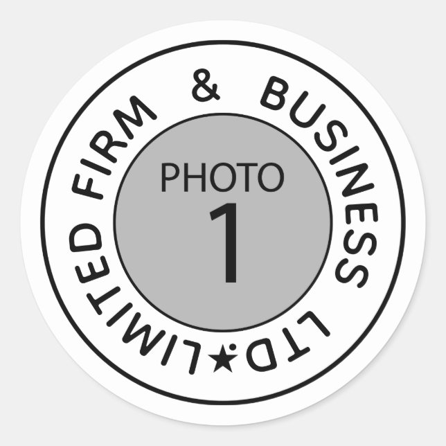 Sticker Rond Créez votre propre modèle personnalisé Texte perso (Devant)