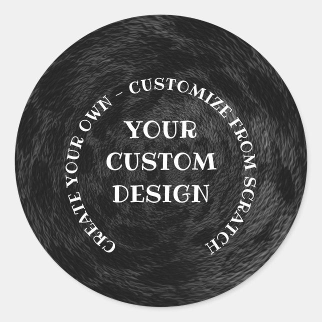 Sticker Rond Créez votre propre personnalisation personnalisée (Devant)