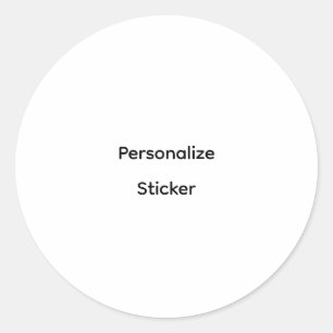 Sticker Rond Créez Votre Propre Promotion de Marque Simple
