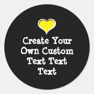 Sticker Rond Créez votre propre texte personnalisé